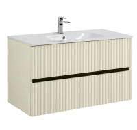 TORINO База под раковину подвесная с двумя выкатными ящиками, Палом AM-TORINO-1000-2C-SO-PA-P