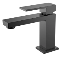 Cмеситель для умывальника Qubic Shinny GUN METAL 471-SGM Boheme