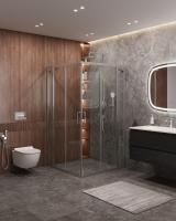 Душевой уголок, прямоугольный MOLVENO-A-22-90+30-C-Cr-IV 1200x1200x1950 Cezares