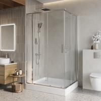 Душевой уголок прямоугольный LUCE-AH-22-150/115-C-Cr 1500x1150x1950 BelBagno