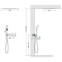 Душевая система встроенная Timo Selene SX-2129/03SM черный