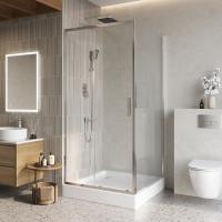 Душевой уголок прямоугольный LUCE-A-1-100/100-C-Cr 1000x1000x1950 BelBagno