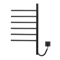 Полотенцесушитель электрический VTD-1S2CBE 43х80, черный, таймер Vincea