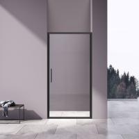 Душевая дверь VDP-4SL100CLB 1000x1950 профиль черный стекло прозрачное Vincea