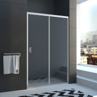 Душевая дверь раздвижная VN40-110-01-C1 1100x1850 Цвет профиля Хром Стекло Прозрачное Veconi