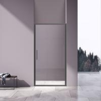 Душевая дверь VDP-4SL100CLGM 1000x1950 профиль вороненая сталь стекло прозрачное Vincea