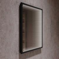Зеркало LED VLM-2M600B, 600x800 c сенсорным выключателем и диммером, черное, , шт Vincea