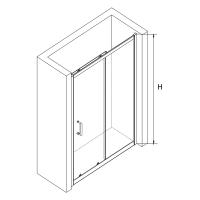 Душевая дверь RGW PA-14W 120*195 41081412-15 профиль Белый стекло Прозрачное 6 мм RGW